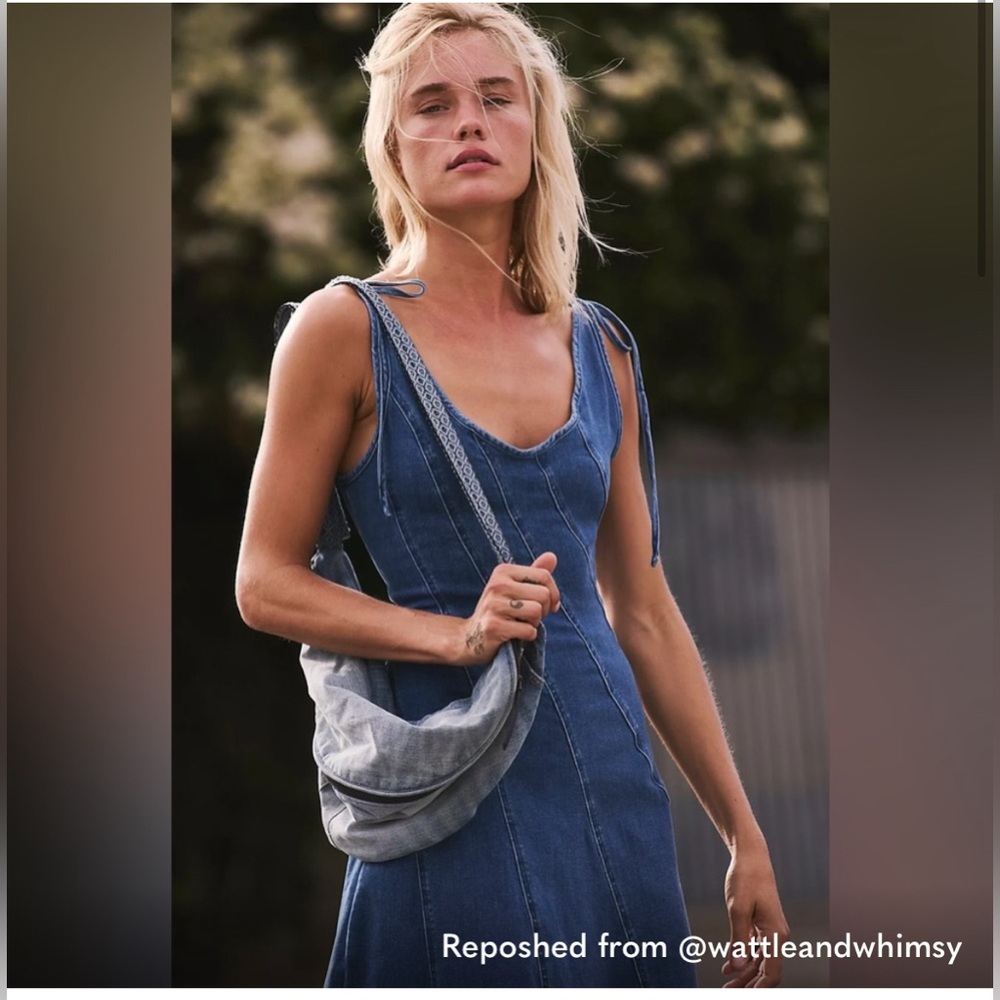 Free People Blue Maxi Dress - Picture 2 of 9